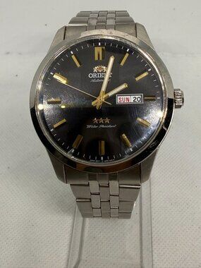Orient Three Star RA-AB0013B19B Mens 43mm Automatic Black Dial SS Bracelet Watch